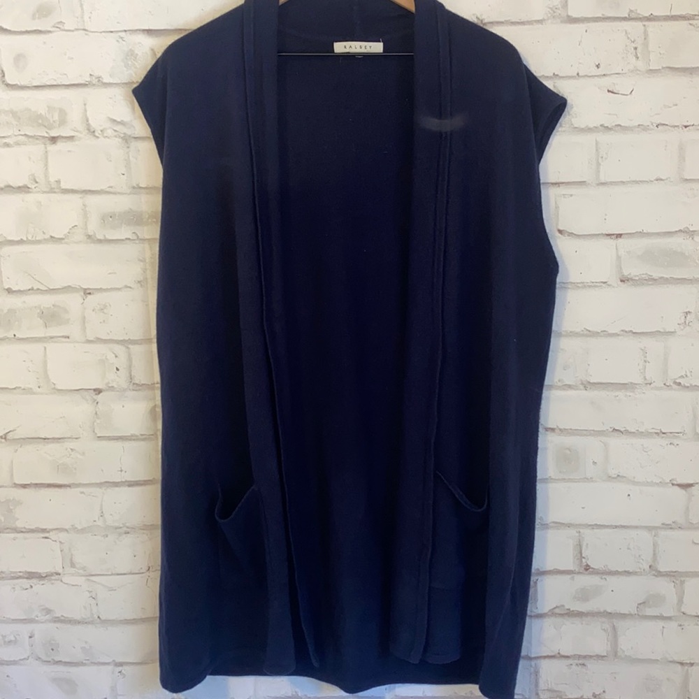 Ramsey navy pocket front vest